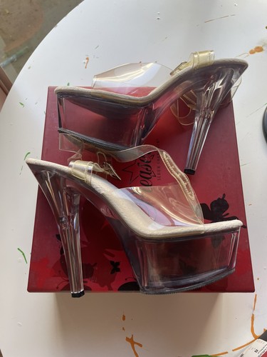 Clear platform high - clear, heels