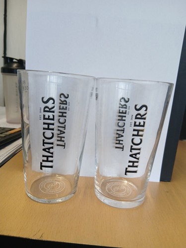 Thatchers pint glasses - thatchers,