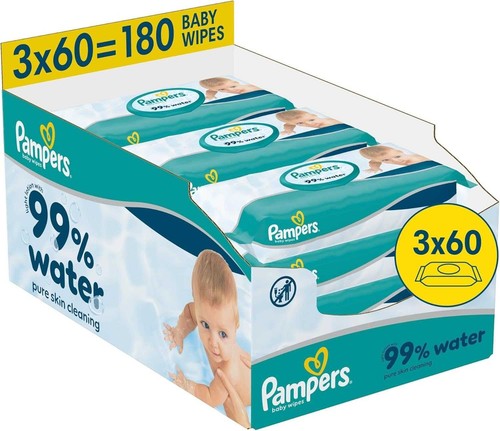 Pampers aqua pure baby wipes - pure,