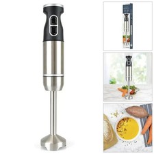 Electric Hand Blender 700W Stainless Steel Stick Soup Puree Mixer Smoothie Maker