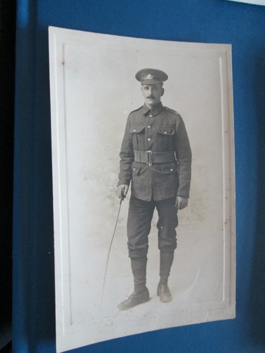 Postcard military man in - postcard,