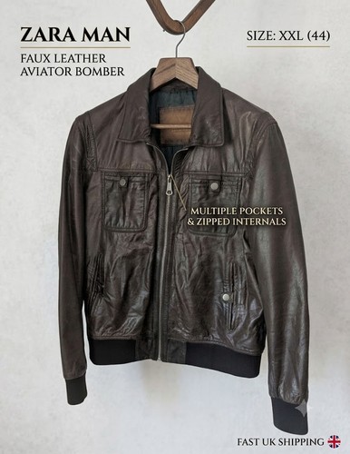 Zara man brown - brown, leather