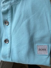 Mens Teal Hugo Boss Slim Fit Polo T-shirt Size XXL