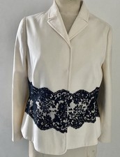 Valentino Cream Black Lace