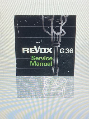 Revox g36 service manual - revox,