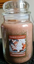 Yankee Candle Iced Gingerbread Large Jar Rare VHTF Christmas ? 