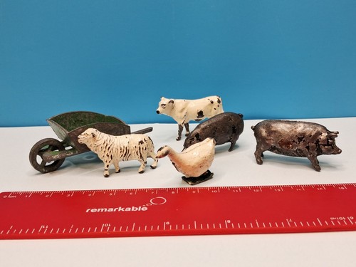 Lead pig miniature hill - j,