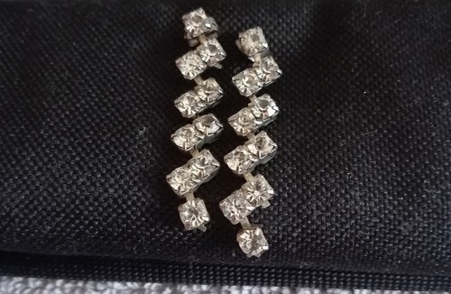 Vintage clear rhinestone step - vintage,
