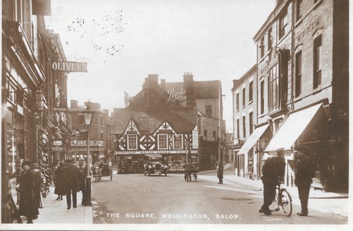 Wellington shropshire rppc - shropshire.,
