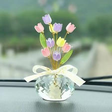 1pc Handcrafted Crystal Rose &