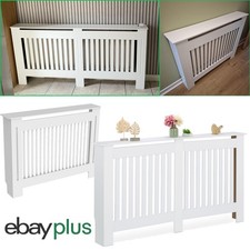 High Radiator Cover Wood Cabinet Heater Covers Vertikale Slat Shelf MDF Wooden