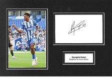 Georginio Rutter Signed 12x8