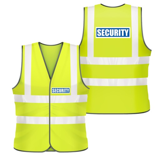 Security vis vest blue - hi, &