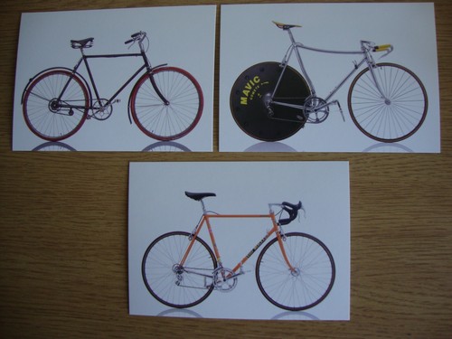 Cycles new unused postcards - cycles,,