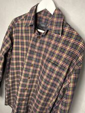 Viyella Shirt Mens Medium Check Outdoor Country Long Sleeve