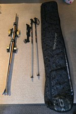 Mens HEAD Skis & Poles with Rossignol Bindings & Da Kine Carry Case