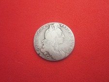 William 3rd 1697 silver CHESTER mint sixpence C below bust.