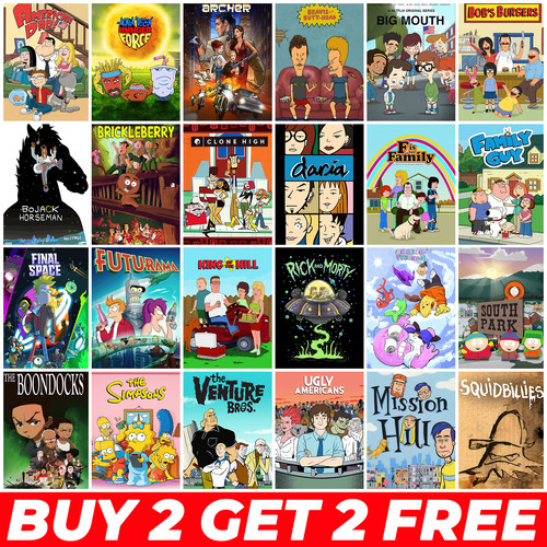 Adult cartoon show - tv, poster