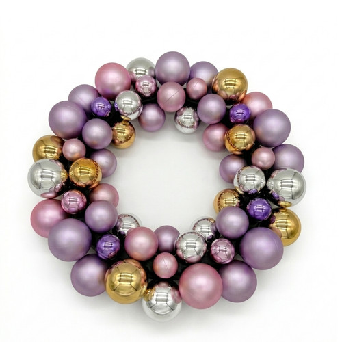 Christmas wreath front door - front,