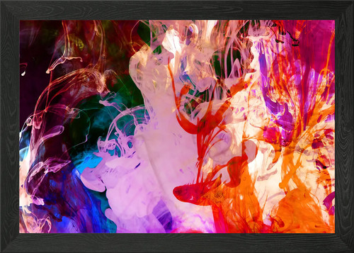 Fluid painting framed - wall, art