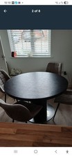 Danetti Curva Dining Table - Black Ash