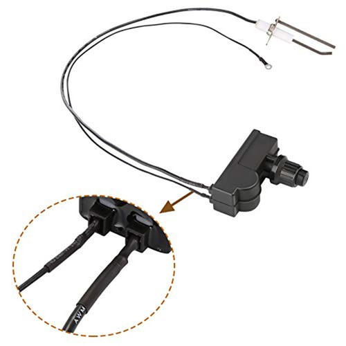 Gas heater igniter with - heater,