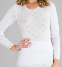 Ladies Thermal Underwear - Vest, Short /Long Sleeved, Long John- White&Black New