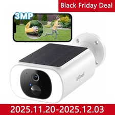 ieGeek 2K Wireless Outdoor Solar Security Camera Home WiFi CCTV ,No Hub Needed