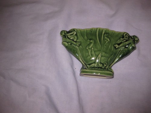 Vintage green china wade - china, oval