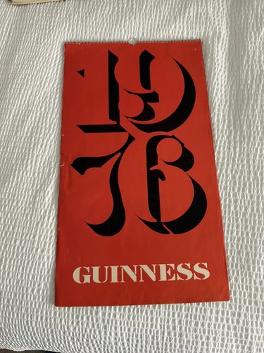 Guinness calendar 1976 - guinness,