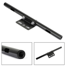Universal Moto Front Turn Signal Spot Light Bar Mount Bracket Clamp Black
