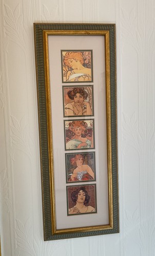 Art nouveau mucha framed - art,