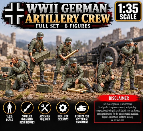 Ww2 german artillery - 1:35, crew