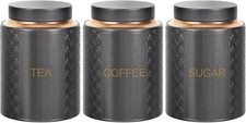 Tea coffee sugar canisters - coffee,