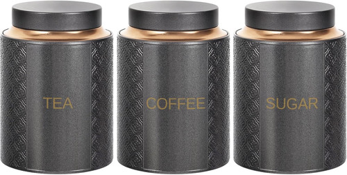 Tea coffee sugar canisters - sugar,