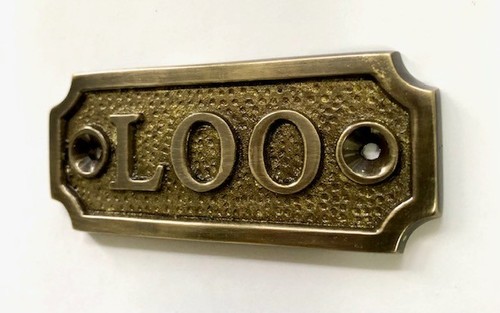 Loo door sign - loo, +