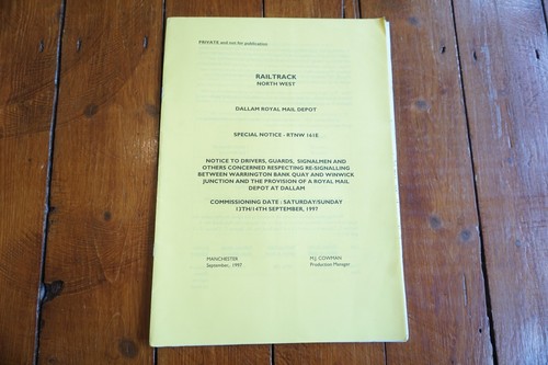 1997 railtrack dallam signal - 1997,