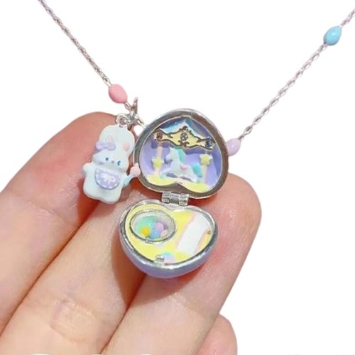 Adjustable rabbit heart choker - heart,