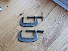 2 X VINTAGE RECORD JUNIOR CLAMPS 2 1/2"