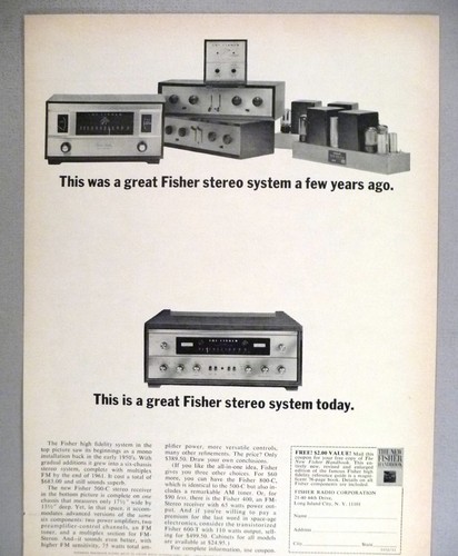 Fisher stereo system print - stereo,
