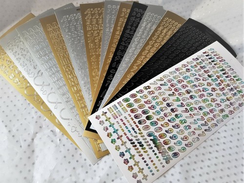 Peel off stickers alphabet - off,