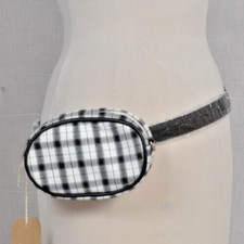 Tartan / Plaid Belt Bum Waist  bag with chain strap or Belt Festival