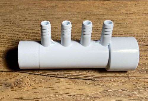 Air manifold pvc 4way 8 - air,