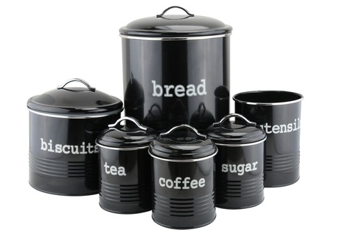 Black enamel - black,