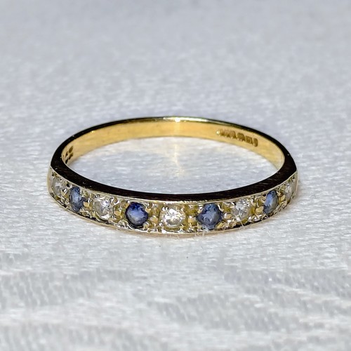 9ct gold half hoop - , eternity