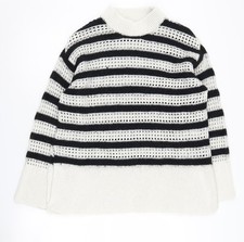 H&M Women's Striped Open-Knit
