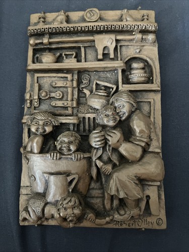Vintage cold cast sculpture - a,
