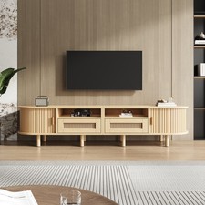 TV Stand With 2 Rattan Drawer