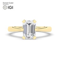 Emerald Diamond Engagement