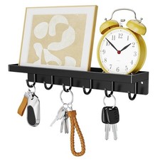 Wall Key Holder, Key Hangers with Stainless Steel, Use With Screws or Adhesive.